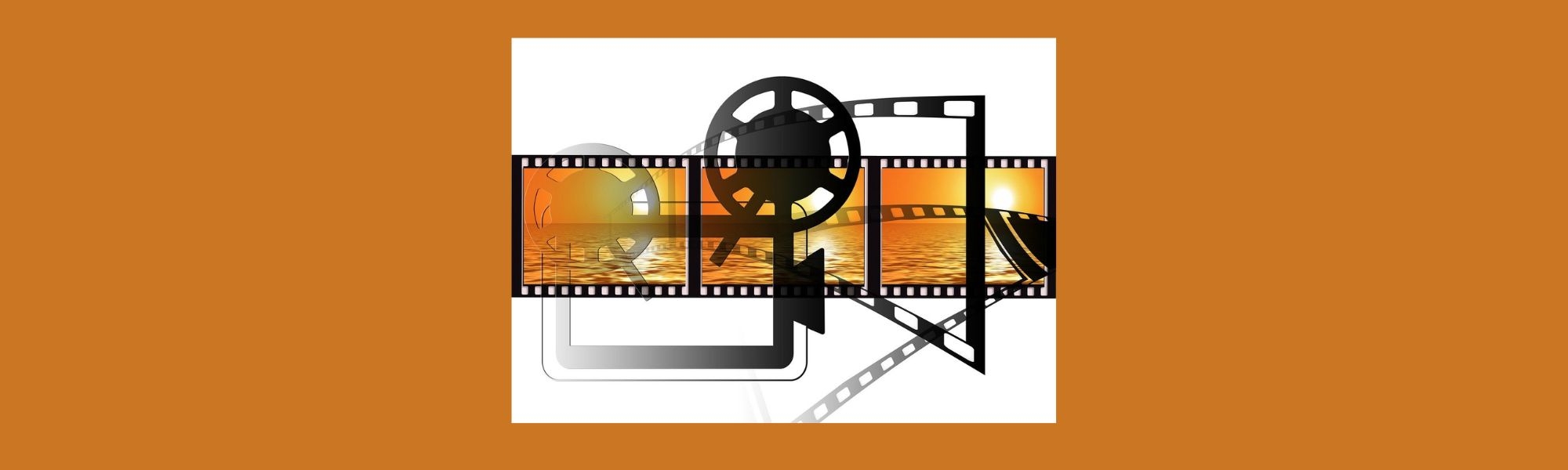 Movie projector and film