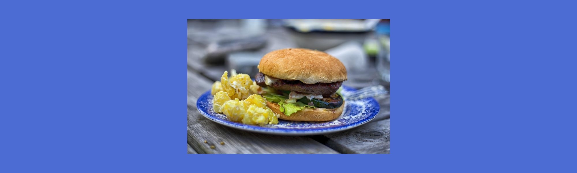Hamburger and Potato Salad