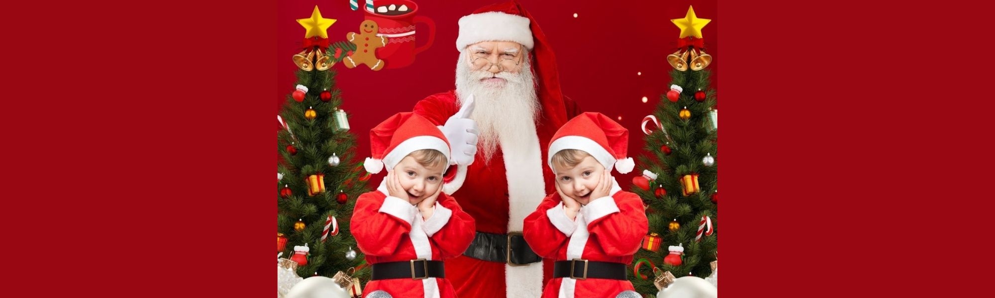 Santa and children
