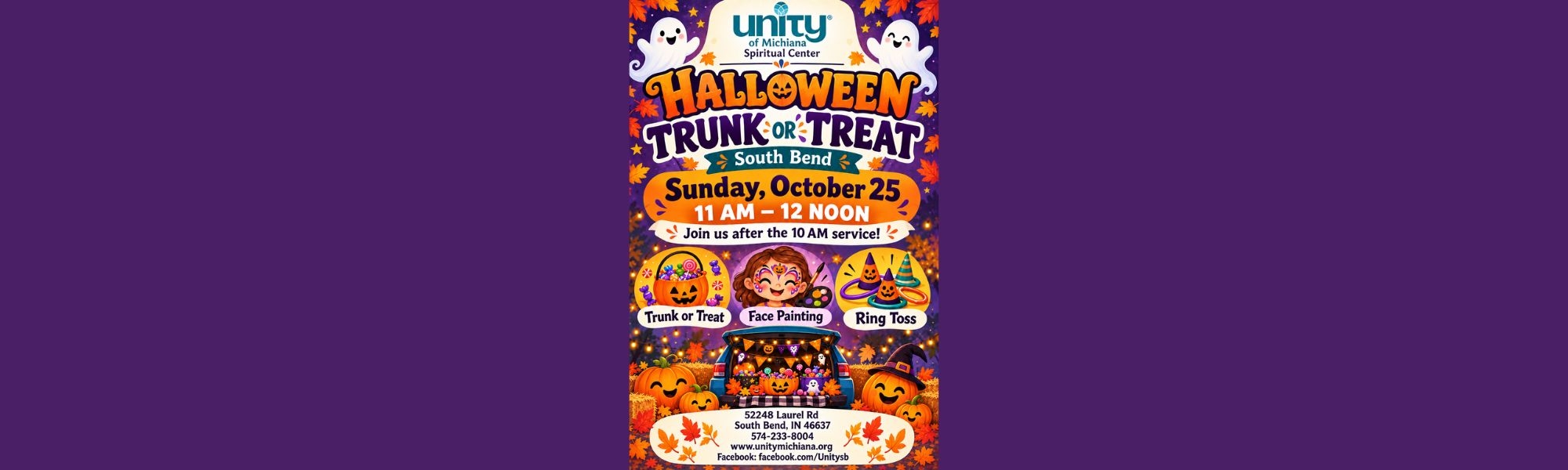 Ghosts, pumpkins, and event info