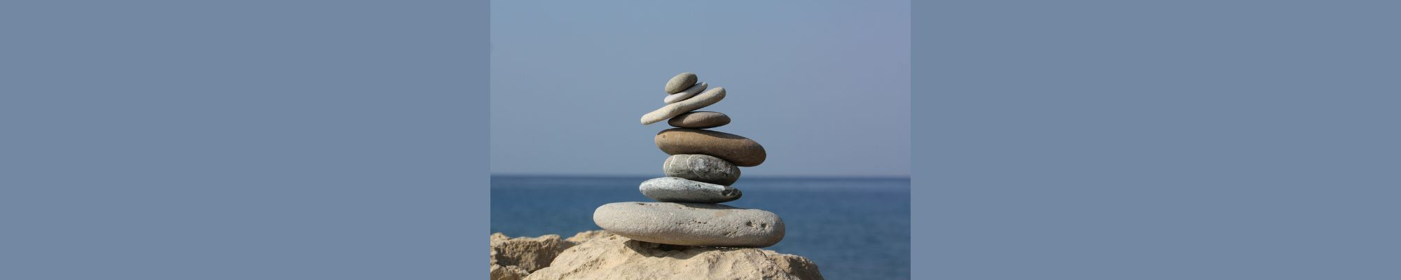 Stack of Rocks on Beach