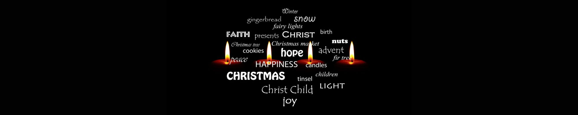 Collage of Christmas Words