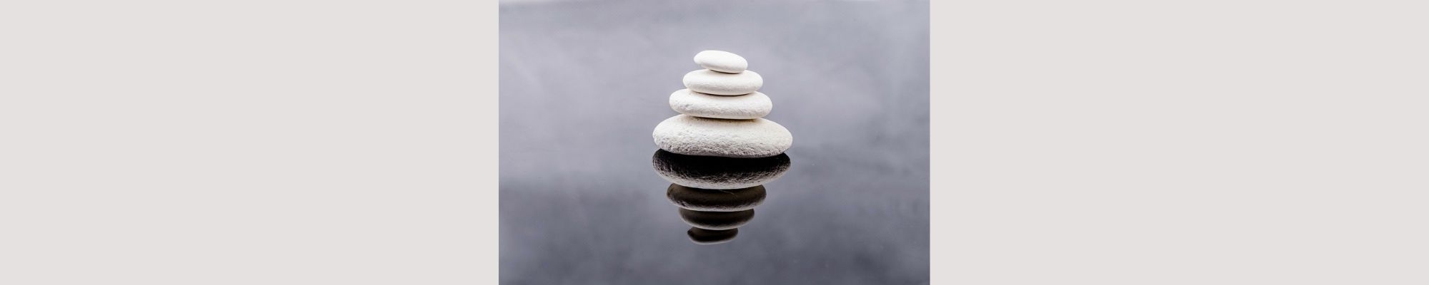 Stack of white stones