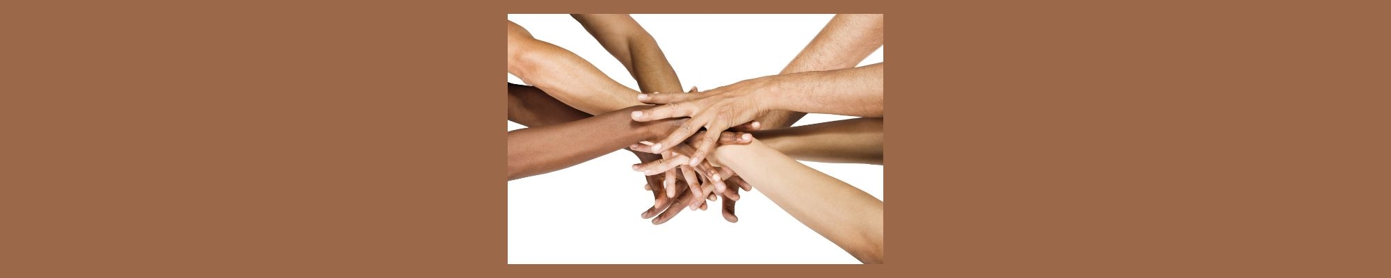 Hands joining together