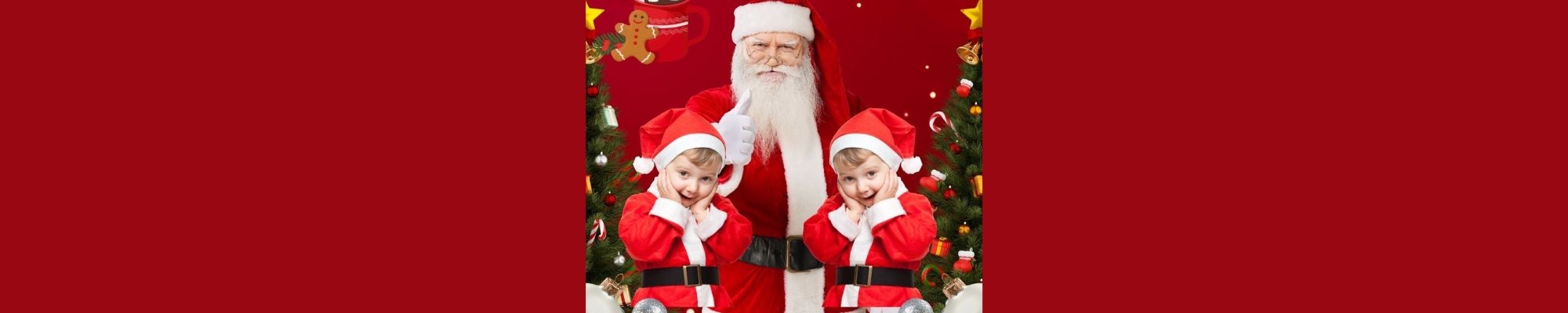 Santa and children