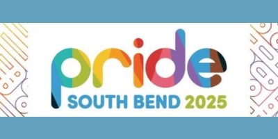 "Pride" in rainbow colors
