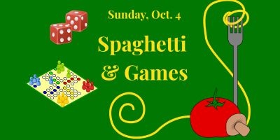 Spaghetti, dice, and board game